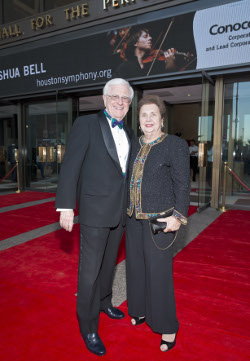 Jim and Helen hold a great love for music and the arts at the Houston Symphony.